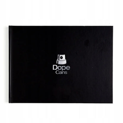 Eskizų sąsiuvinis „Dope Cans Blackbook A4 Landspace“ – 120 g/m², 144 lapai, juodas