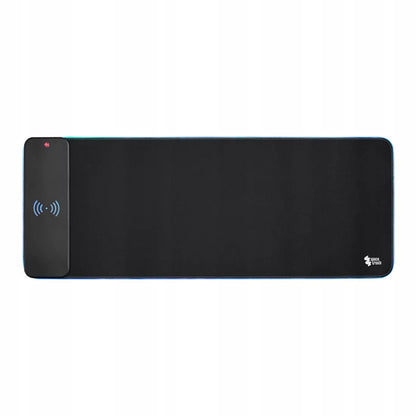 Šviečiantis RGB Žaidimų pelės kilimėlis XL 80x30 + QI įkroviklis