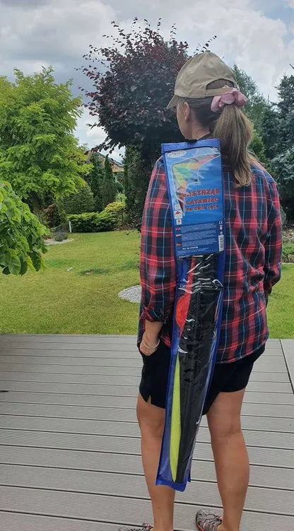 SPORTINIS PLAČIARAITIS SU 2 VIRVĖMIS 140X74CM DIDELIS SKRAIDYS GRAŽIAI SKRAIDO KAIP DRUGELIS