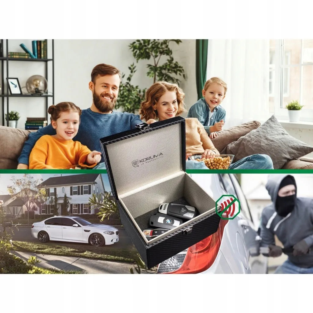 Faradėjaus narvelis automobilio rakteliams, dėžutė raktams be rakto (keyless) / KORUMA