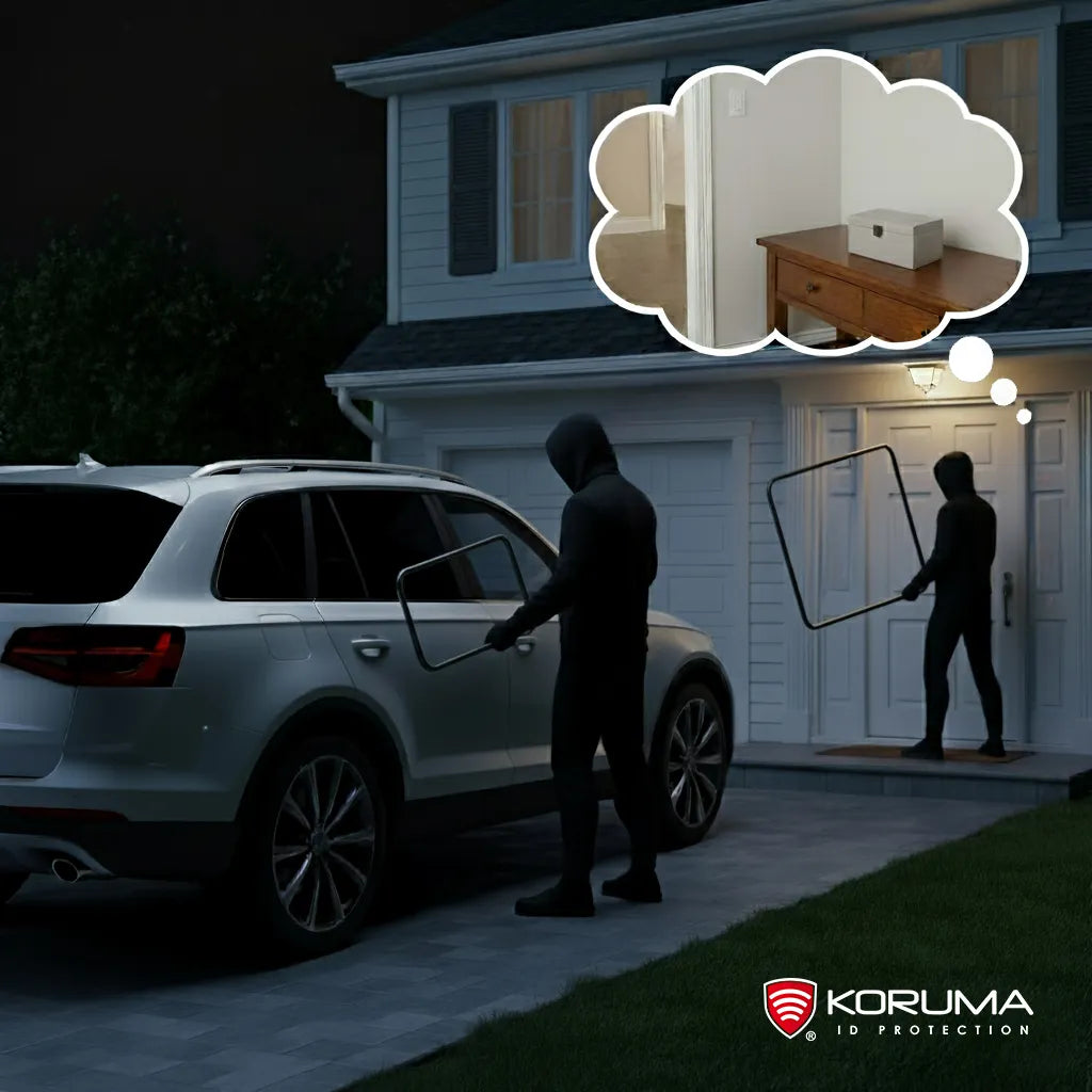 Faradėjaus narvelis automobilio rakteliams, dėžutė raktams be rakto (keyless) / KORUMA
