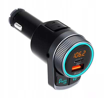 „Feegar“ FM „Bluetooth“ siųstuvas AUX greitasis įkroviklis QC 3.0 38 W „AutoSearch“