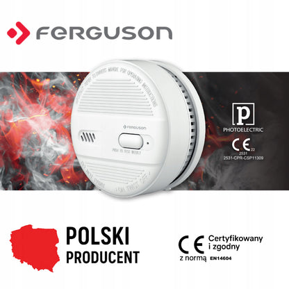 FERGUSON FASD2 fotoelektrinis dūmų jutiklis – sertifikuotas gaisro detektorius