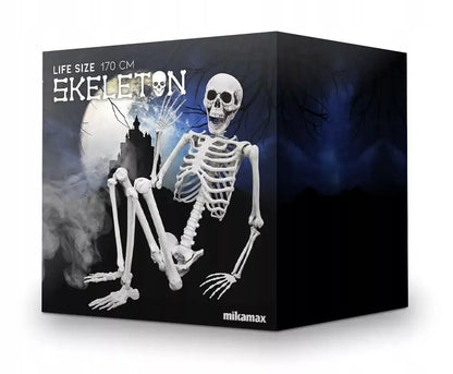Dydelis (170 cm) skeletas - tamsi Halloweeno dovana ir dekoracija