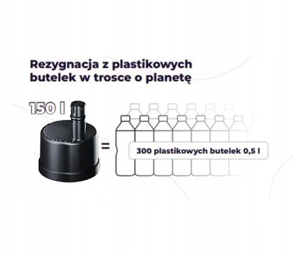 Filtravimo buteliukas 0,8 l mėlynas gertuvė pasivaikščiojimams bėgimui kelionėms
