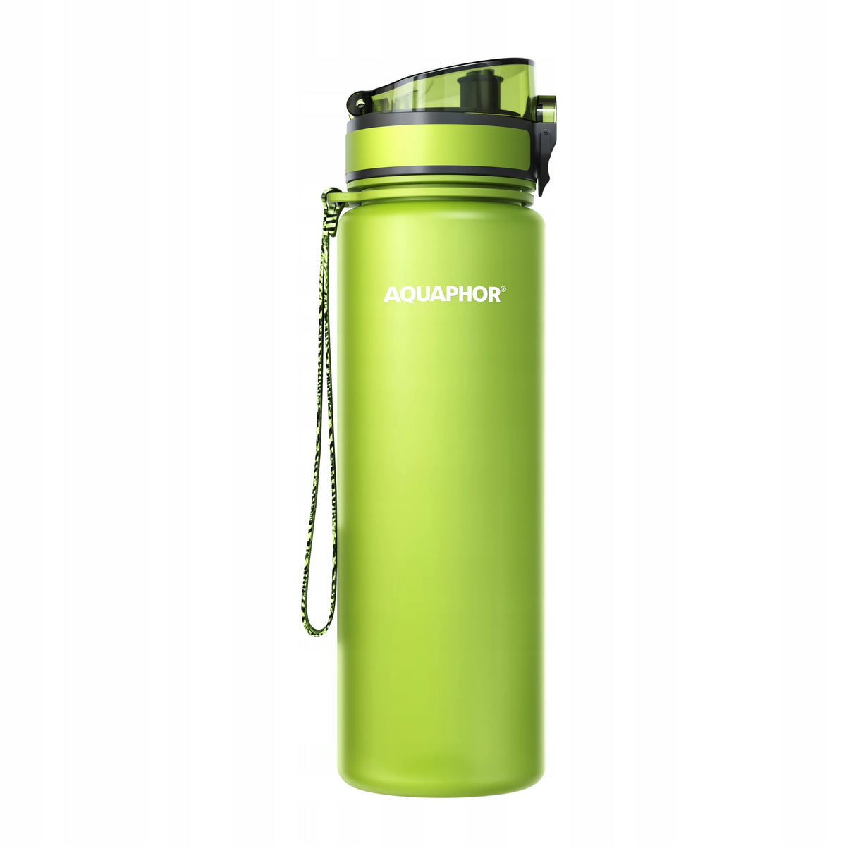 Filtruojanti gertuvė AQUAPHOR City 800 ml, žalia sporto gertuvė su filtru