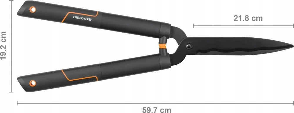 FISKARS SINGLESTEP HS22 rankinės gyvatvorių žirklės krūmams