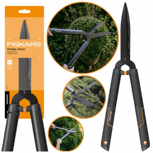 FISKARS SINGLESTEP HS22 rankinės gyvatvorių žirklės krūmams