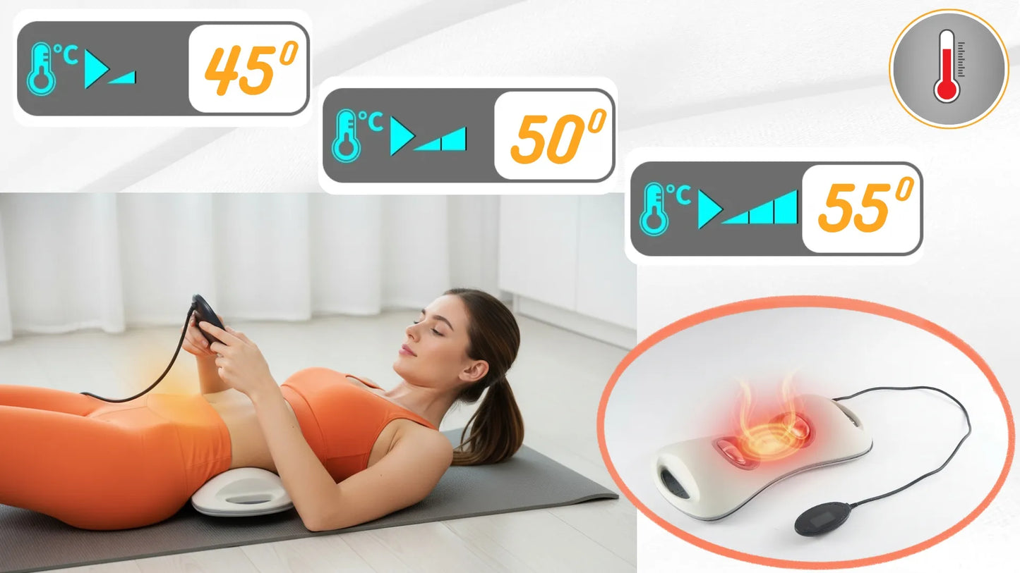 Fit4Med EMS juosmeninės dalies nugaros masažuoklis – tempimas, šildymas, skausmo malšinimas