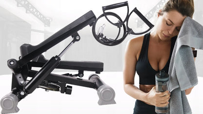 Fit4Med pasukamas stepperis su lynais, LCD ekranu ir fitneso skaitikliu