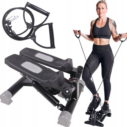 Fit4Med pasukamas stepperis su lynais, LCD ekranu ir fitneso skaitikliu