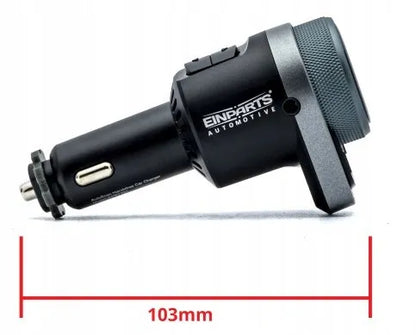 FM siųstuvas Bluetooth imtuvas USB pakrovėjas 2x QC 3.0 automobiliui