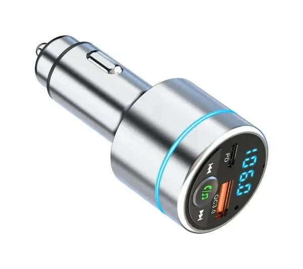 FM siųstuvas Bluetooth PD 30W USB / USB-C BC61 automobilinis įkroviklis
