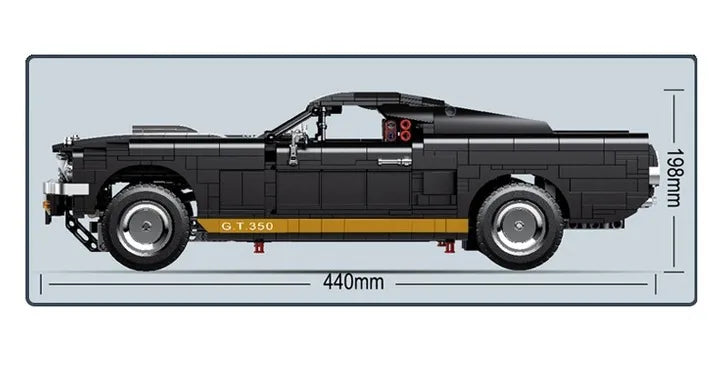 „Ford Mustang“ MEGA konstrukcinės TECHNIC kaladėlės, 1817 vnt. (1817 PCS)