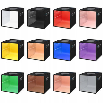 Fotobox 40 × 40 × 40 cm LED bešešėlė fotostudija