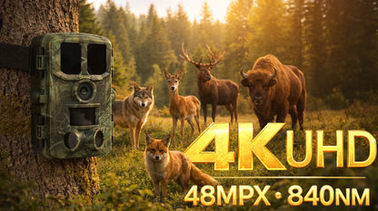 Fotoparląstė miško kamera BLOW KM400, 4K, 48MP, 850nm, atspari vandeniui