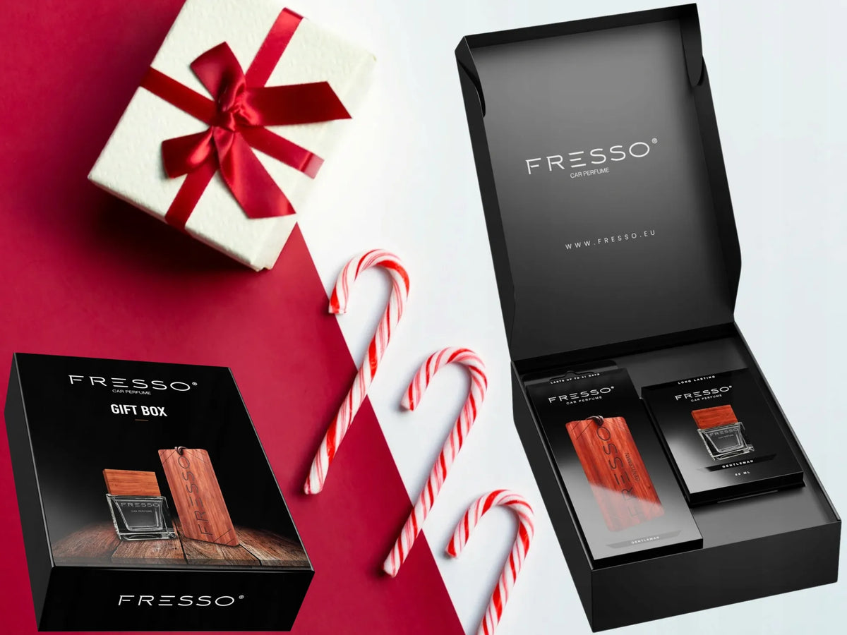 Fresso Gift Box Gentleman automobilių kvepalų rinkinys dovanų dėžutėje