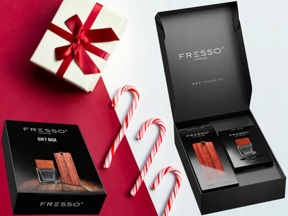 Fresso Gift Box Gentleman automobilių kvepalų rinkinys dovanų dėžutėje