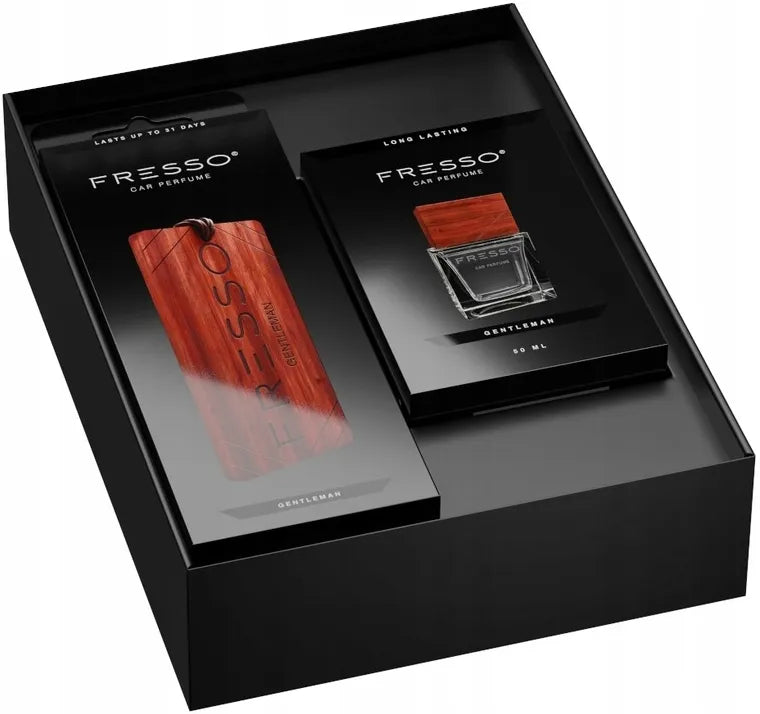 Fresso Gift Box Gentleman automobilių kvepalų rinkinys dovanų dėžutėje