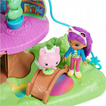 Gabi katinėlių namai „Spin Master“ medžio namelio rinkinys su sūpynėmis, Gabi ir fėjos Kitty Fairy figūrėlėmis