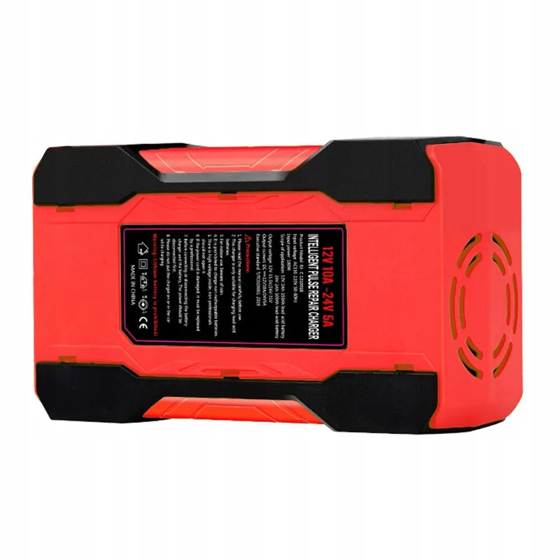 Galingas akumuliatoriaus įkroviklis 10A automobiliams, mikroautobusams, vilkikams 12V 24V