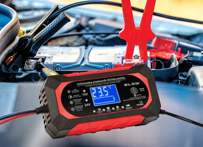 GALINGAS AUTOMATINIS AUTOMOBILINIS ĮKROVIKLIS AKUMULIATORIŲ REMONTAS 24V 12V 10A
