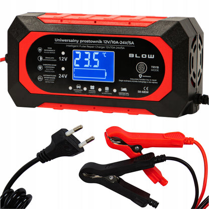 GALINGAS AUTOMATINIS AUTOMOBILINIS ĮKROVIKLIS AKUMULIATORIŲ REMONTAS 24V 12V 10A