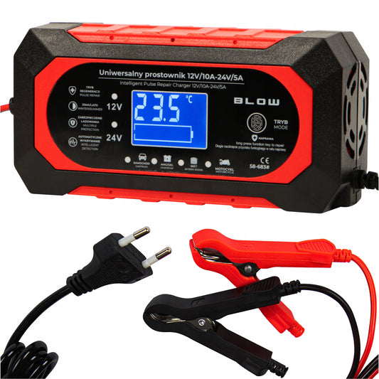 GALINGAS AUTOMATINIS AUTOMOBILINIS ĮKROVIKLIS AKUMULIATORIŲ REMONTAS 24V 12V 10A