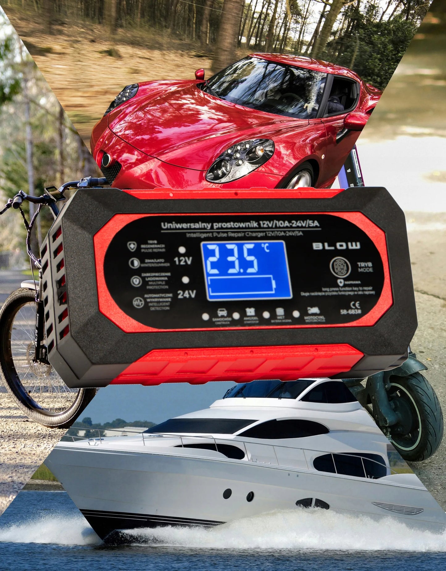 GALINGAS AUTOMATINIS AUTOMOBILINIS ĮKROVIKLIS AKUMULIATORIŲ REMONTAS 24V 12V 10A