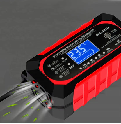 GALINGAS AUTOMATINIS AUTOMOBILINIS ĮKROVIKLIS AKUMULIATORIŲ REMONTAS 24V 12V 10A