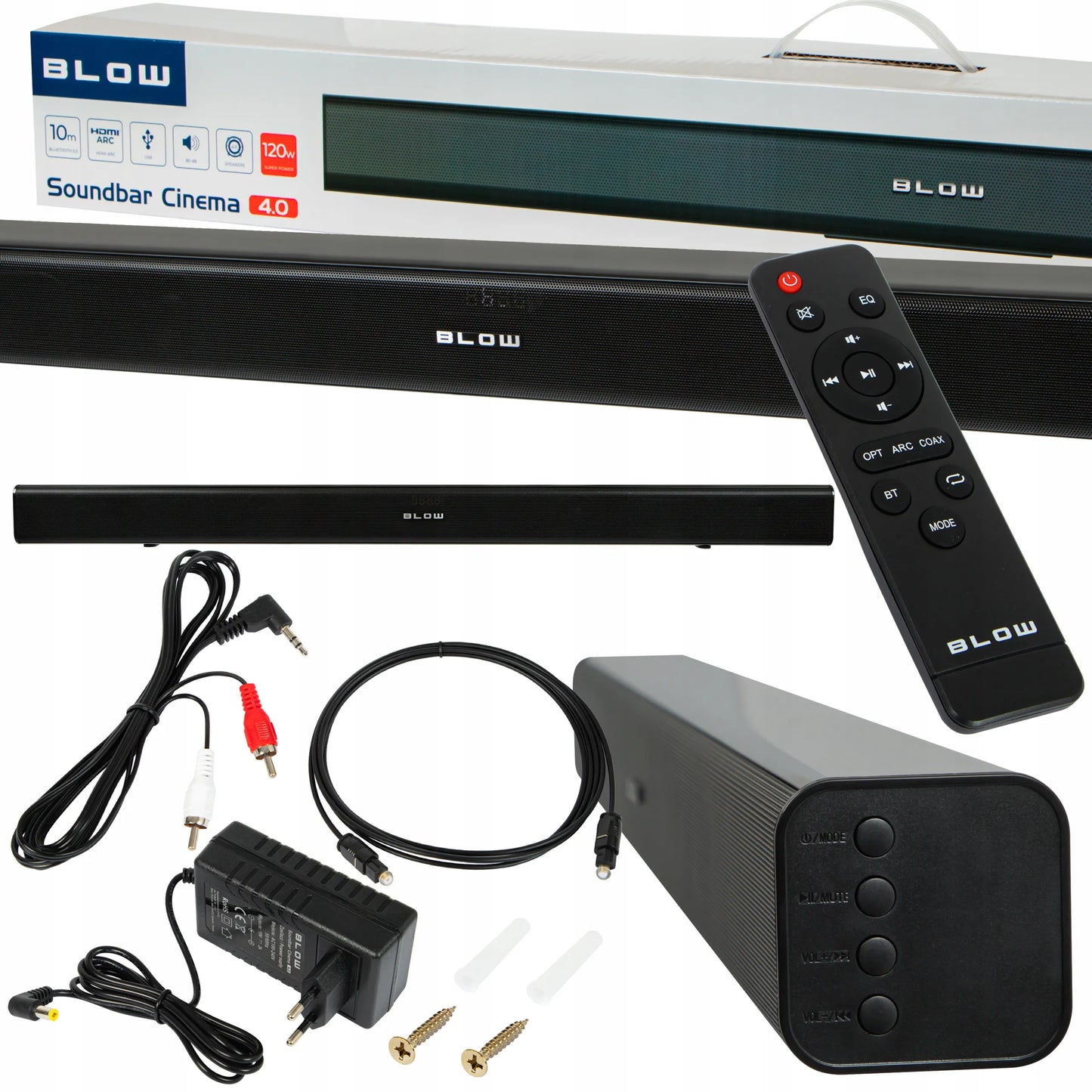 Galingas BLOW CINEMA 4.0 V2 „Bluetooth“ garso baras, 120 W, USB, HDMI, AUX
