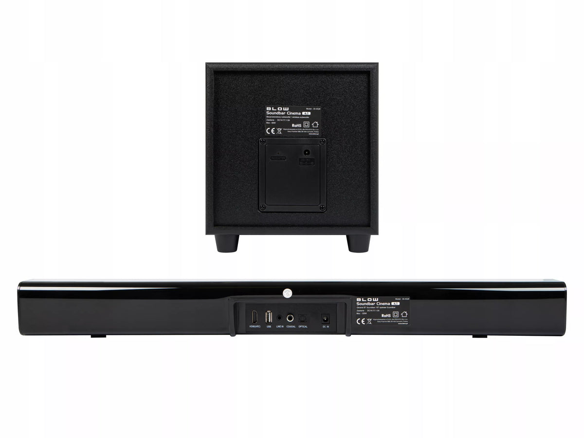 Galingas „Bluetooth“ garso strypas BLOW CINEMA 4.1, 120 W, USB, HDMI, AUX