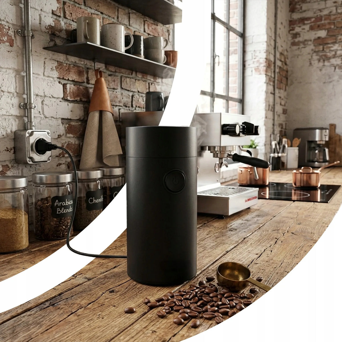 Galingas elektrinis kavos, cukraus, riešutų ir grūdų malūnėlis GRINDER 150 W