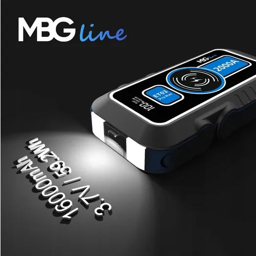 Galingas MBG line ET03 PRO MAX Jump Starter paleidėjas 20000 mAh QC3.0 LED