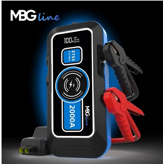 Galingas MBG line ET03 PRO MAX Jump Starter paleidėjas 20000 mAh QC3.0 LED
