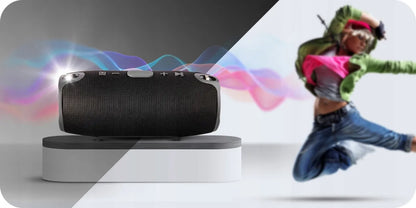 Galingas nešiojamasis Bluetooth boombox garsiakalbis Appio Xtreme BASS, 40 W, su FM radiju