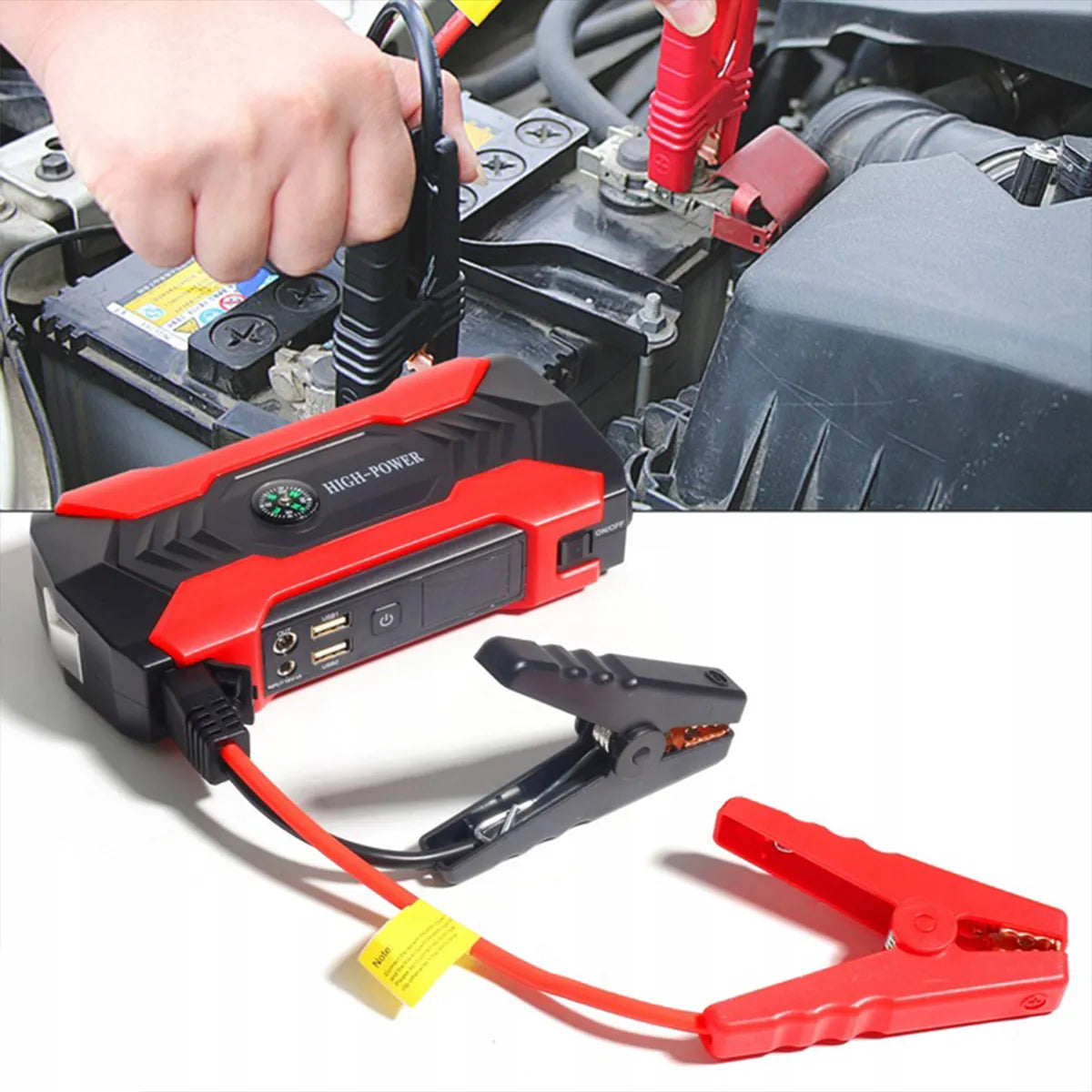 Galingas paleidiklis Jump Starter Booster Powerbank 28000 mAh