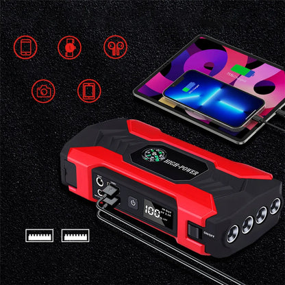 Galingas paleidiklis Jump Starter Booster Powerbank 28000 mAh