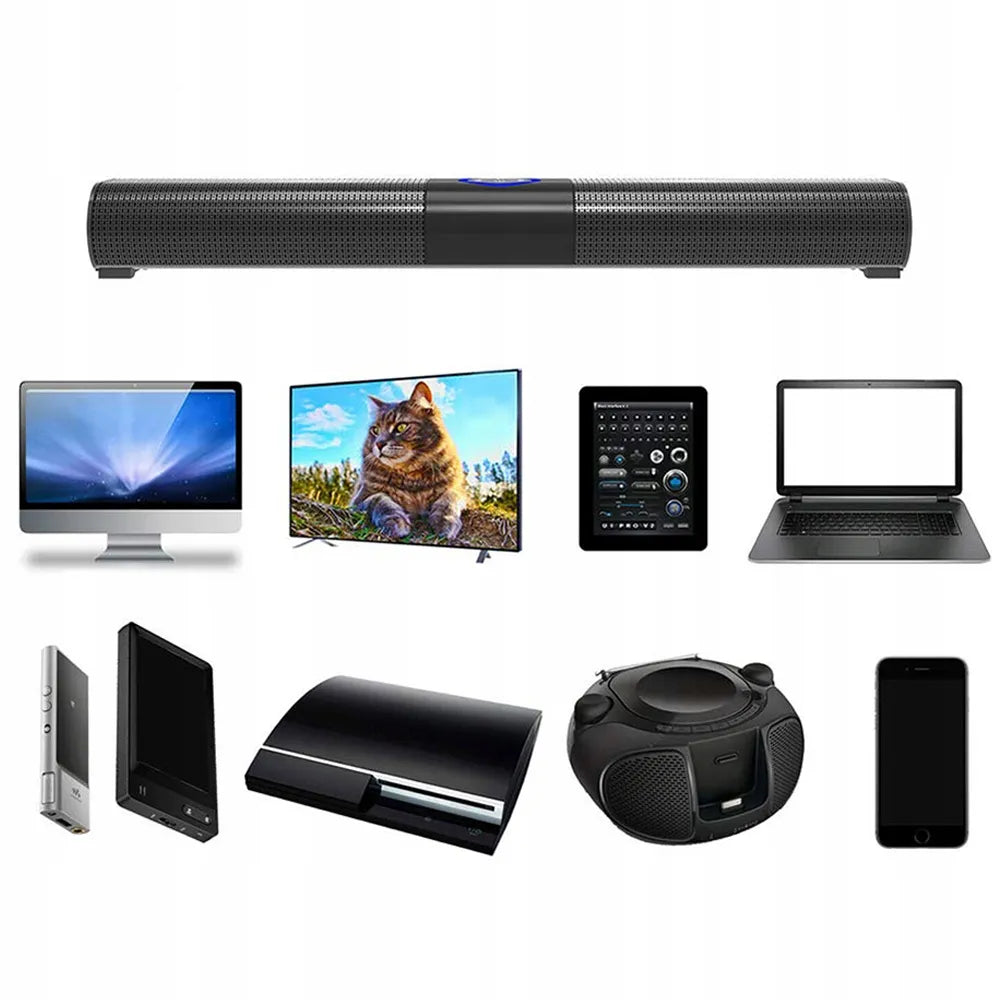 Galingas RGB „Bluetooth“ garso baras, 5.0 garsiakalbis, USB, HDMI, televizoriaus garso sistema