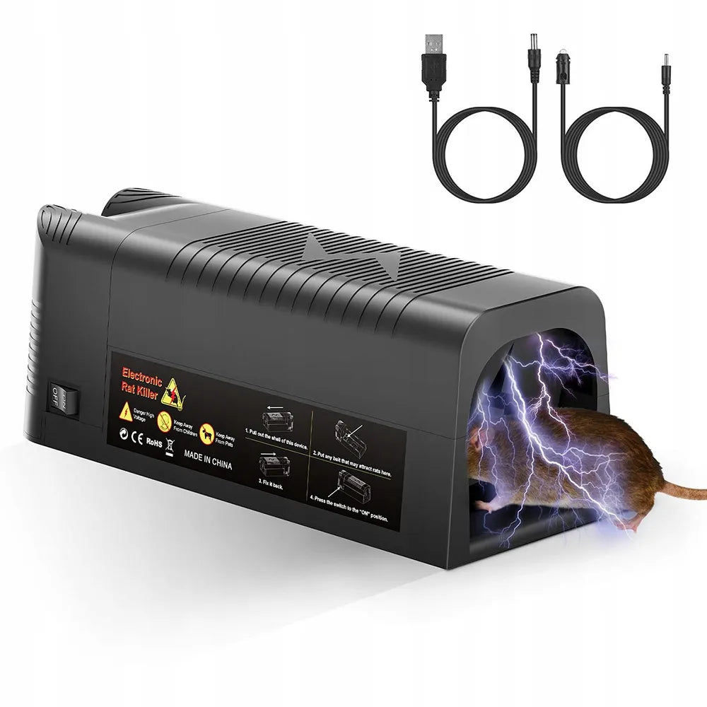 Galingi elektriniai spąstai žiurkėms ir pelėms