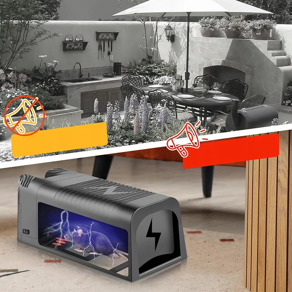 Galingi elektriniai spąstai žiurkėms ir pelėms