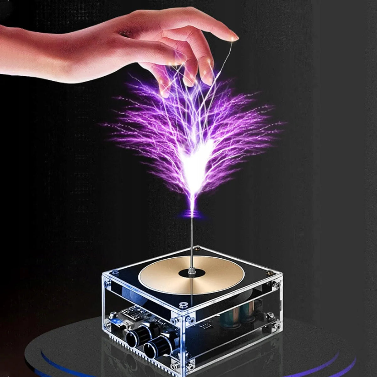 Garso elektronikos muzikos Teslos ritės modulis