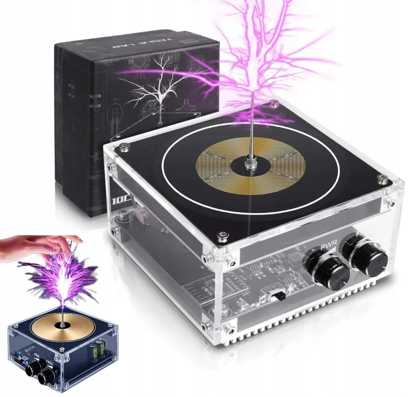 Garso elektronikos muzikos Teslos ritės modulis