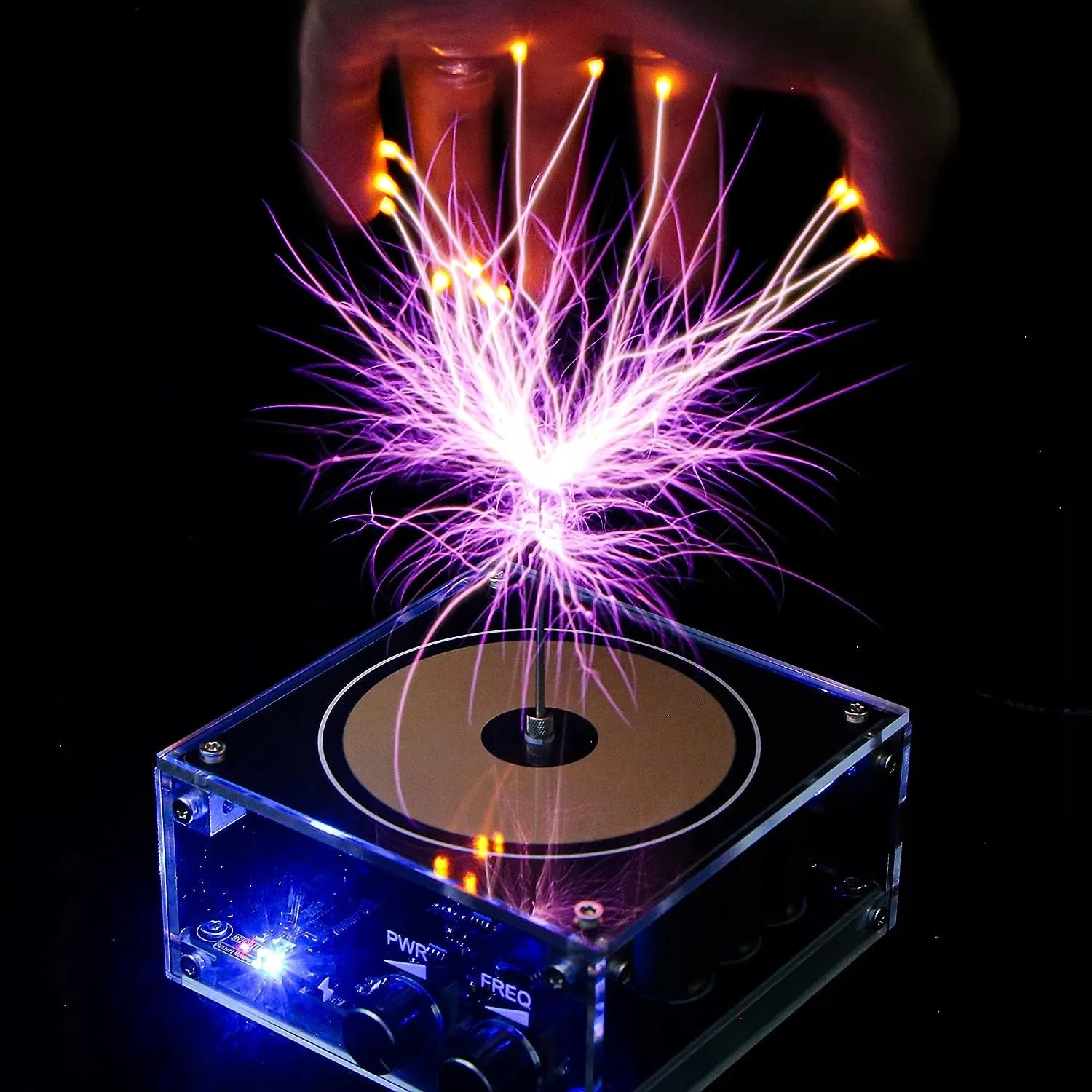 Garso elektronikos muzikos Teslos ritės modulis