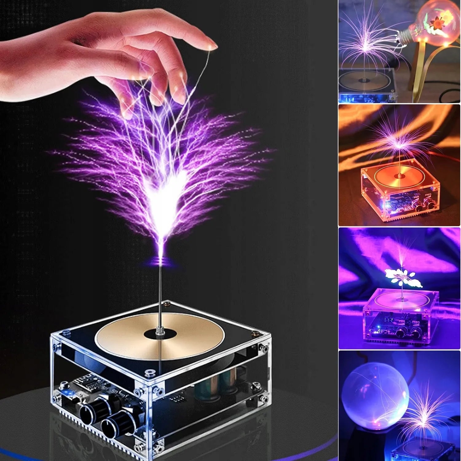Garso elektronikos muzikos Teslos ritės modulis
