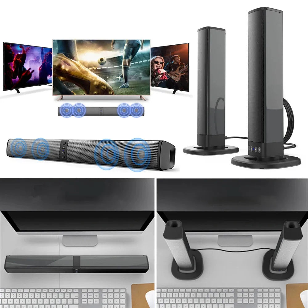 Garso juosta su nuimamu RGB garsiakalbiu televizoriui, USB, HDMI