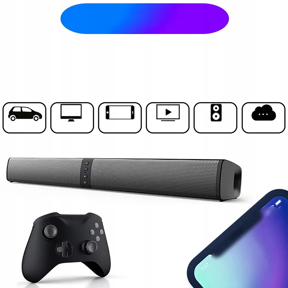 Garso juosta su nuimamu RGB garsiakalbiu televizoriui, USB, HDMI