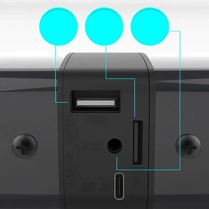 Garso juosta su nuimamu RGB garsiakalbiu televizoriui, USB, HDMI