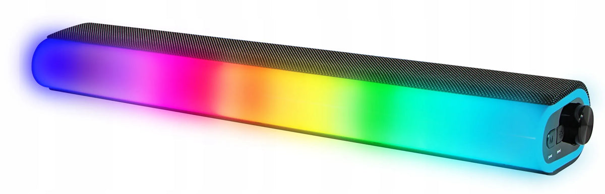 Garso kolonėlė SOUNDBAR žaidimams, kompiuterio kolonėlės, LED RGB, USB, 14W