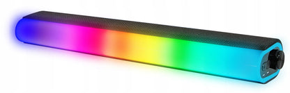 Garso kolonėlė SOUNDBAR žaidimams, kompiuterio kolonėlės, LED RGB, USB, 14W